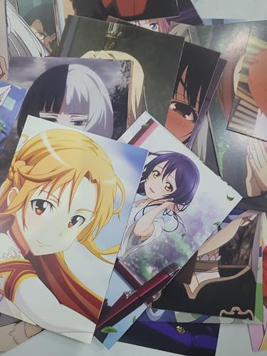 80 Adet Anime Kadın Yüzü Duvar Kolaj Kiti – Yüzler ve Gözler Poster Seti, Kawaii Anime Kolaj Kartları, Kuşe Kağıt 350 gr, 10x15 cm, Yüksek Kaliteli Duvar Dekorasyonu, Kutulu Ambalaj - Görsel 3