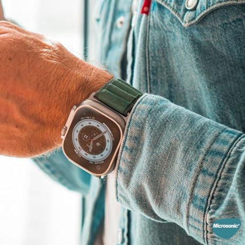 Alternative view of Apple Watch Series 7 45mm için Kordon Alps Spin Yeşil [Watch Series 7 45mm ile Uyumlu Kordon - Yeşil]