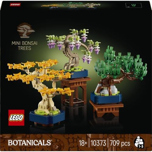 Alternative view of Mini Bonsai Ağaçları 10373 – Bitki Tutkunu Yetişkinler için Ginkgo, Wisteria ve Siyah Çam Ağaçlarından Oluşan Dekoratif Bitki Modeli, Yaratıcı Hediye Fikri (709 Parça)