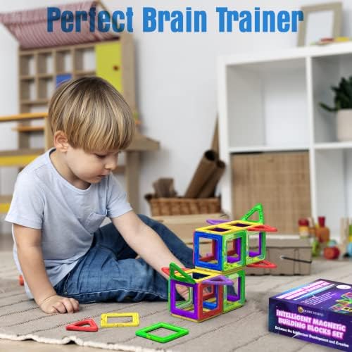 Desire Deluxe Manyetik Blok Seti | STEM & Montessori Eğitim Seti | Okul Öncesi ve İlkokul Çocukları İçin Sınırsız Yaratıcılık | BPA İçermez | 3+ Yaş | 30 Parça