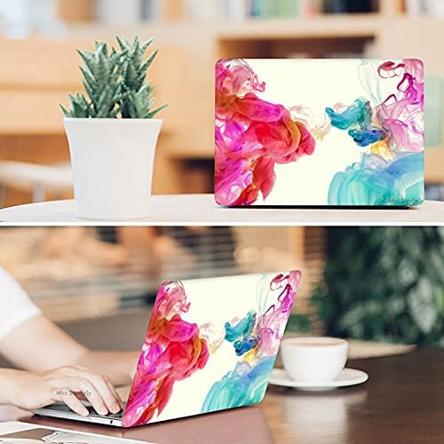 Alternative view of MacBook Air 13 İnç Kılıf A2337 M1 A2179 A1932 Uyumlu Mat Sert Kapak UV Baskılı Modern Desenli Koruyucu Hard Case İnce Hafif Laptop Kılıfı Pembe