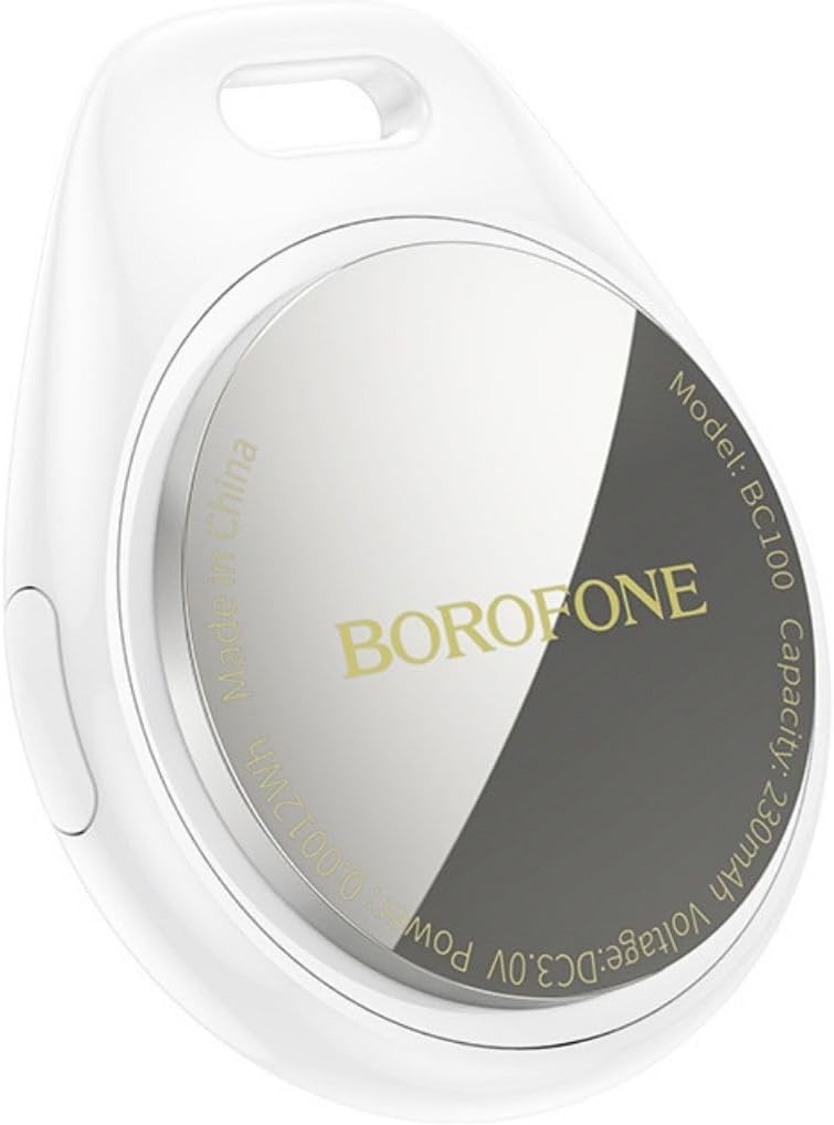 Alternative view of Borofone Tag Akıllı Takip Cihazı, Apple Find My İle Uyumlu, Anahtar, Çanta, Evcil Hayvan, Değerli Eşya İçin Kayıp Önleyici, Uzun Ömürlü Pil, İphone 6S ve Sonrası İle Uyumlu,BC100 Beyaz (3)