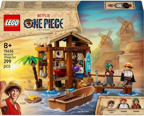 Alternative view of ONE PIECE Yel Değirmeni Köyü Kulübesi 75636 – Anime Sever 8 Yaş ve Üzeri Çocuklar için Koleksiyonluk Model, Yaratıcı Oyuncak Yapım Seti ve Doğum Günü Hediye Fikri (299 Parça)