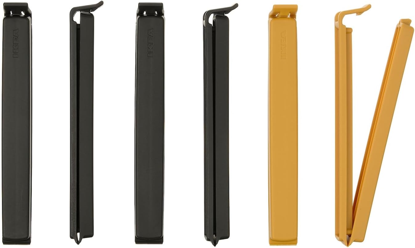 Paket mandalı, antrasit-koyu sarı, 6 parça