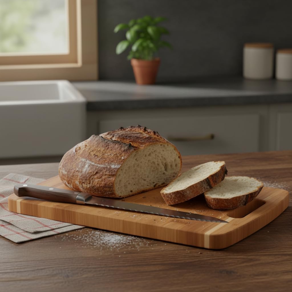 Alternative view of Bambu Kesme Tahtası Antibakteriel Yıkanabilir Doğrama Tahtası Dikdörtgen 34x24CM | Antibakteriyel ve Yıkanabilir Bambu Kesme Tahtası - Hijyenik ve Dayanıklı Doğrama İşleriniz için İdeal