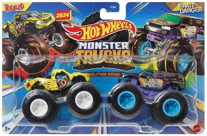 Trucks 1:64 Güçlü İkili Arabalar TOTALED - CRATE DANGER FYJ64-HWN57