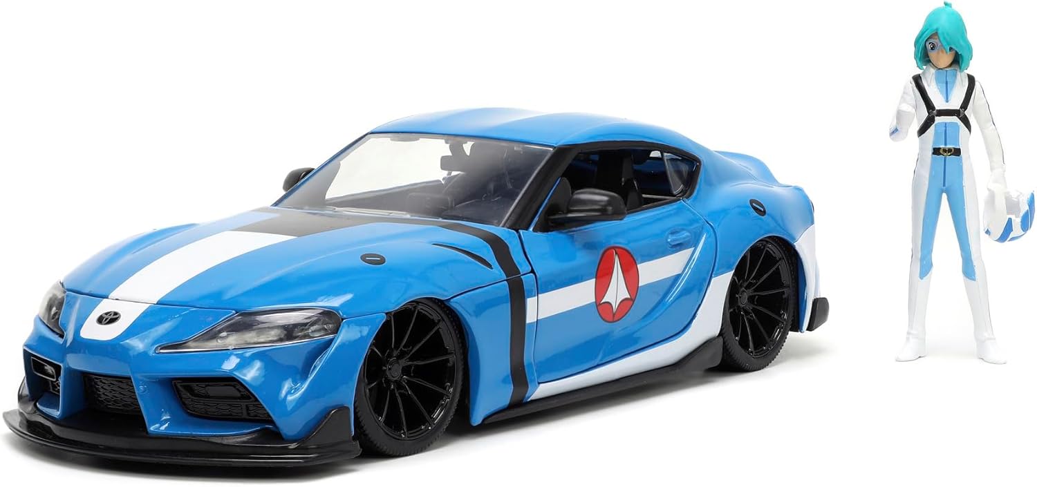 Jada, 253255051, Robotech, Die-Cast (Metal), Toyota Supra, Serbest Tekerlek, Açılabilen Parçalar (Kapı, Kaput ve Gövde), Max Sterling Figürü, 1:24, 20 cm - Görsel 2