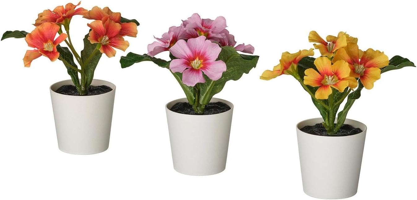 FEJKA saksılı yapay bitki, karışık renkler, 6 cm, çuha çiçeği, iç-dış mekan - Görsel 3
