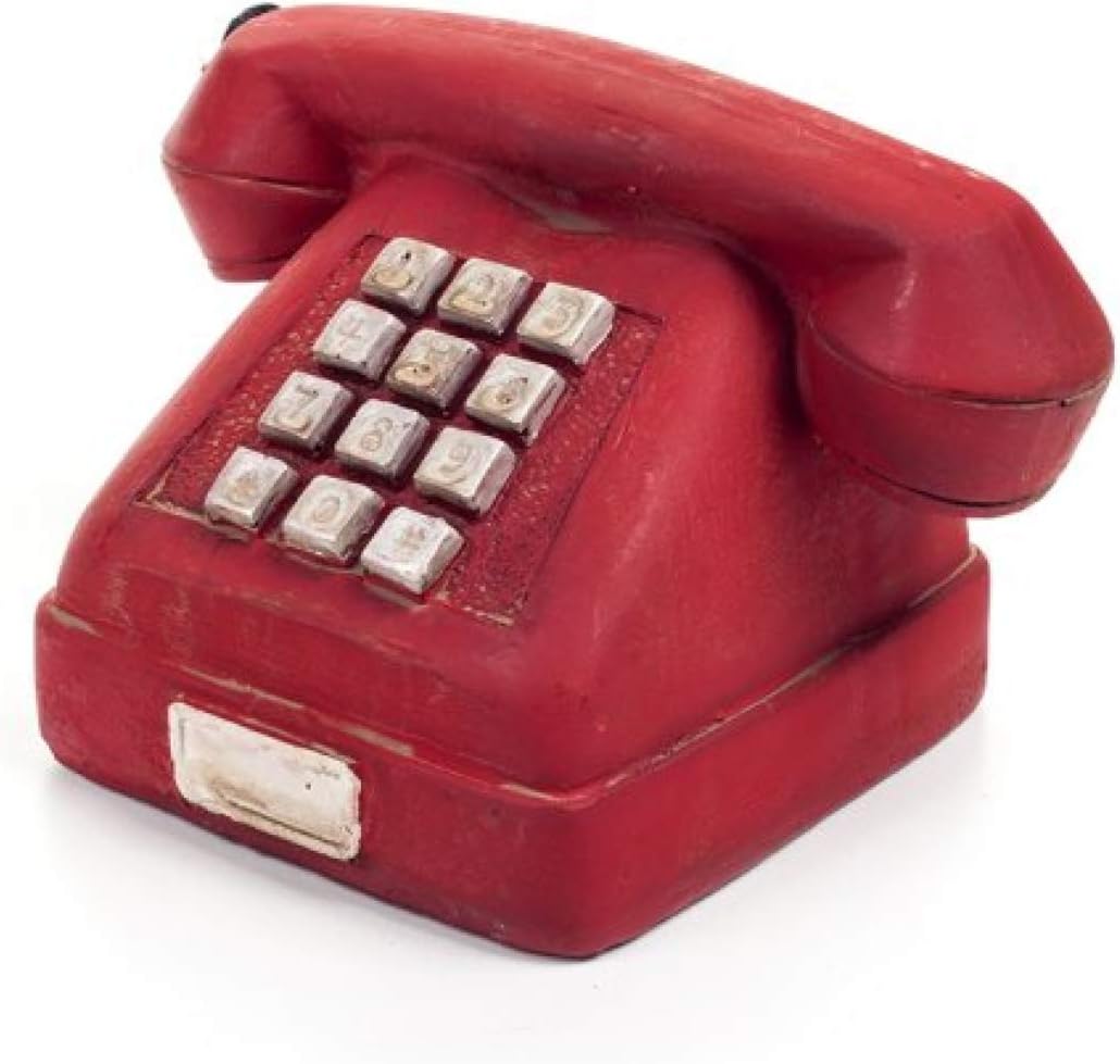 Nostaljik Kırmızı Telefon Biblo