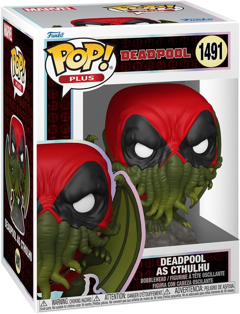 Alternative view of Funko POP Plus Marvel: Deadpool Lit Classics – Deadpool Cthulhu, Oyuncak Figür