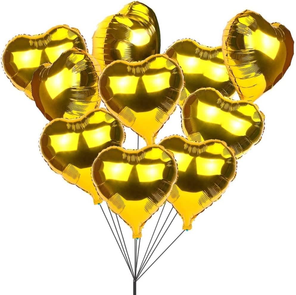 Alternative view of 5 Li Gold Kalp Folyo Balon 15 Inç - 38 Cm
