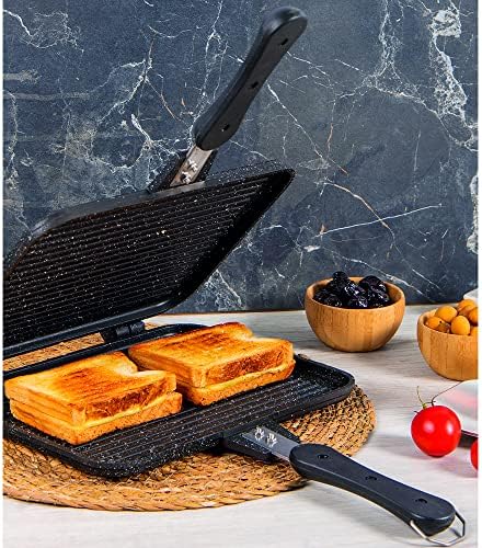 Alternative view of Usta Tostçu Granit Döküm Ocak Üstü El Tost Makinesi ST-101 | Çıkarılabilen plakaları temizliğinizde kolaylık sağlayacaktır.