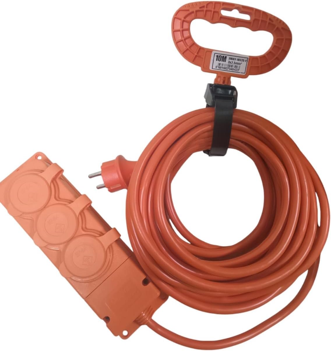 Alternative view of 3’lü Seyyar Uzatma Kablosu - 3x2,5mm² Yüksek Güç Kapasiteli Kalın Kablo, IP44 Suya Dayanıklı Bylion Dış Mekan Prizi, Atölye ve Bahçe Tipi (10m / 20m Seçenekli) (20 Metre)