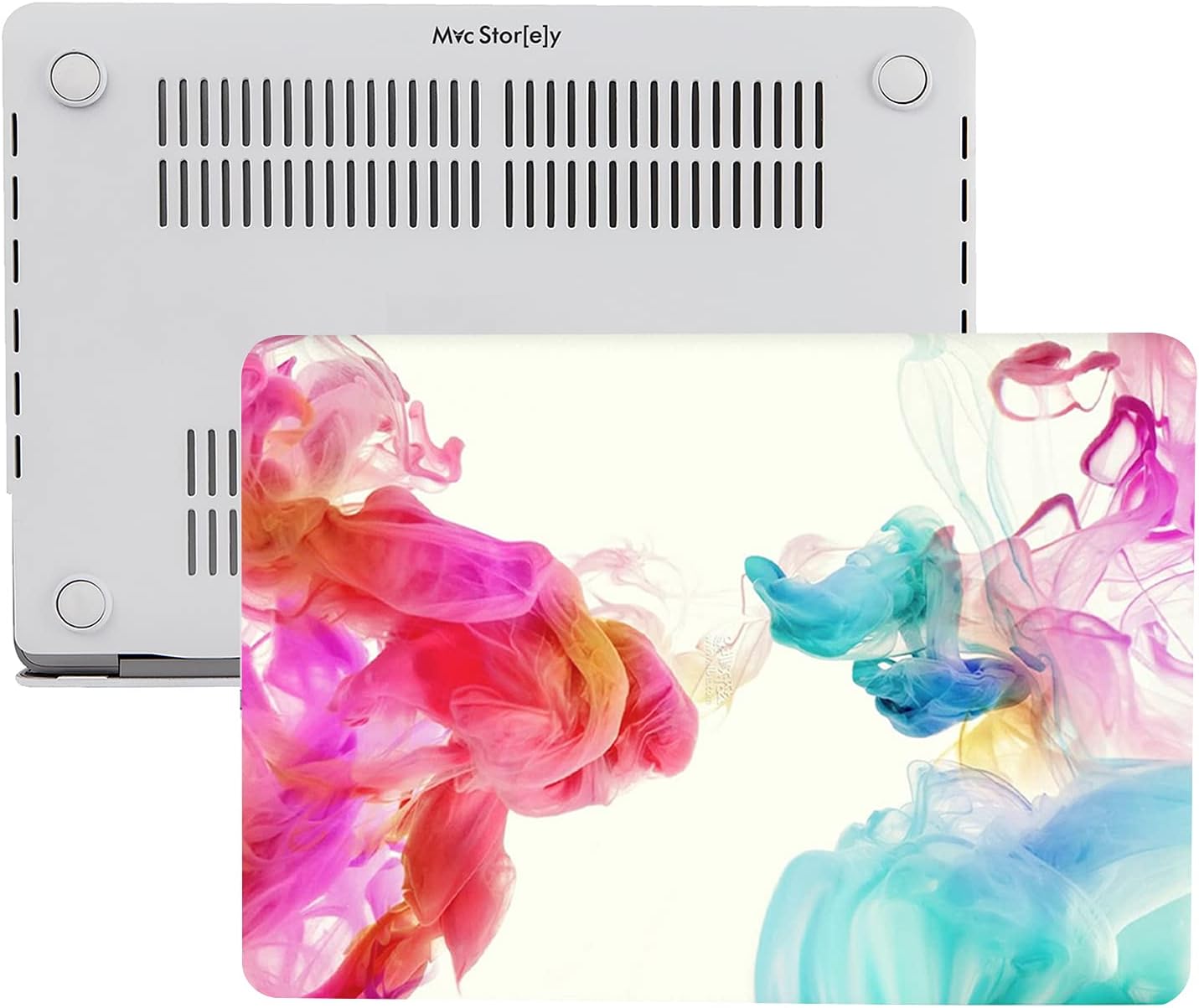 MacBook Air 13 İnç Kılıf A2337 M1 A2179 A1932 Uyumlu Mat Sert Kapak UV Baskılı Modern Desenli Koruyucu Hard Case İnce Hafif Laptop Kılıfı Pembe