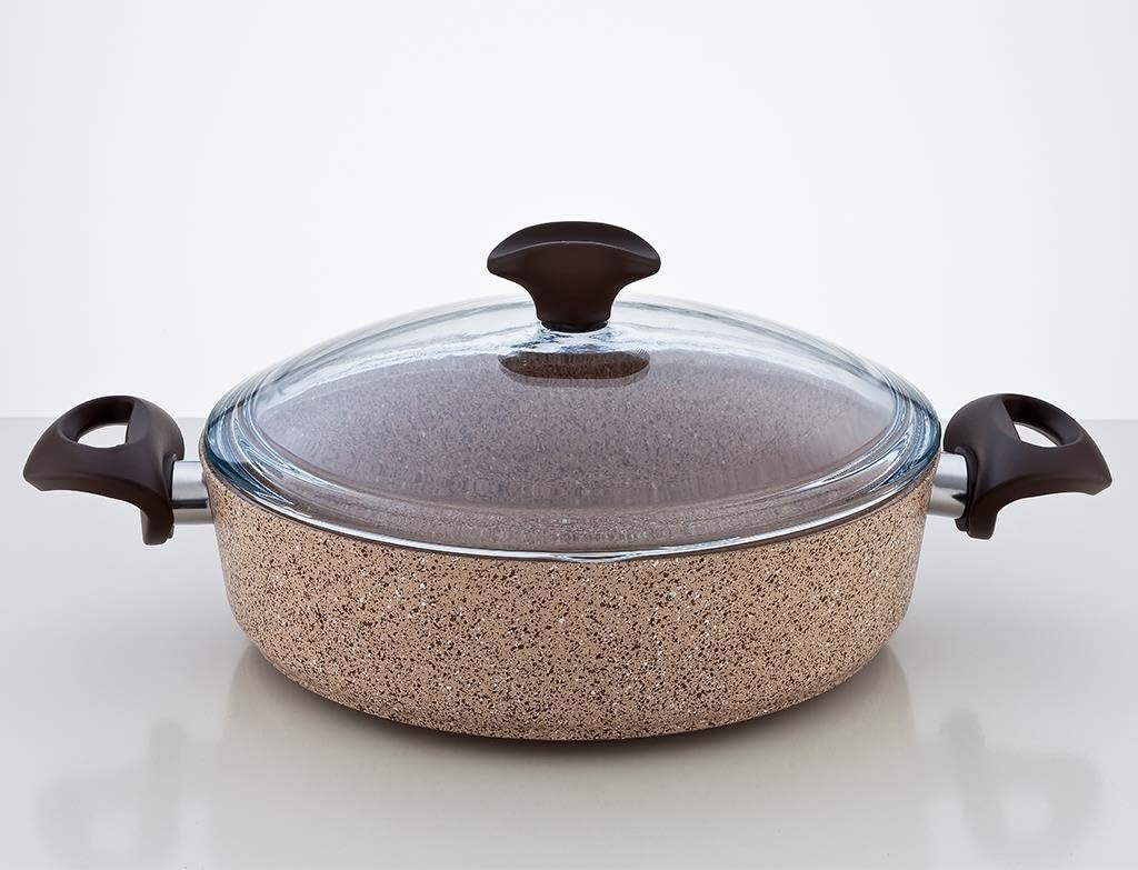 Falez Creamy Granitec 22Cm Kısa Granit Tencere
