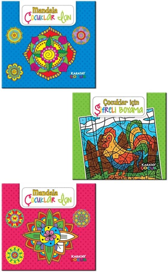 Alternative view of beleşe Çocuklar için Eğlenceli ve Huzurlu Mandala Boyama Defteri Erkek/Kız çocukÖzel Seri Kişisel Gelişim Kitabı Öğretici Desenli Kitap Büyük Boy Boyama Kitabı (Şifreli Boyama)