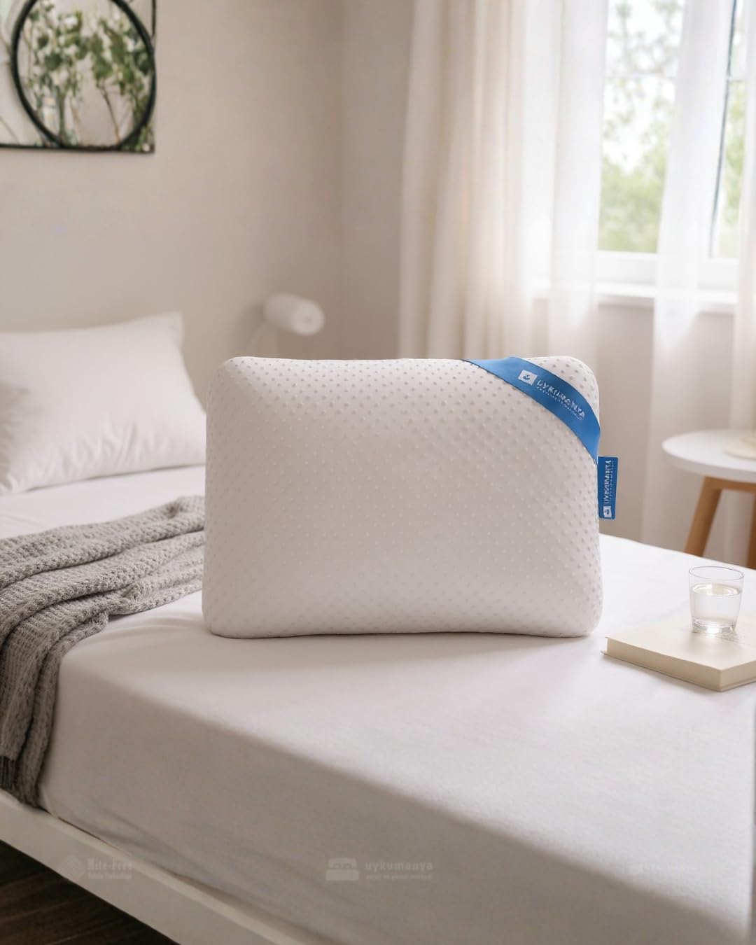 Uykucu Comfort Series Pamuk Beyaz Visco Yastık 60x40/14 cm (PILLOW) - Görsel 3