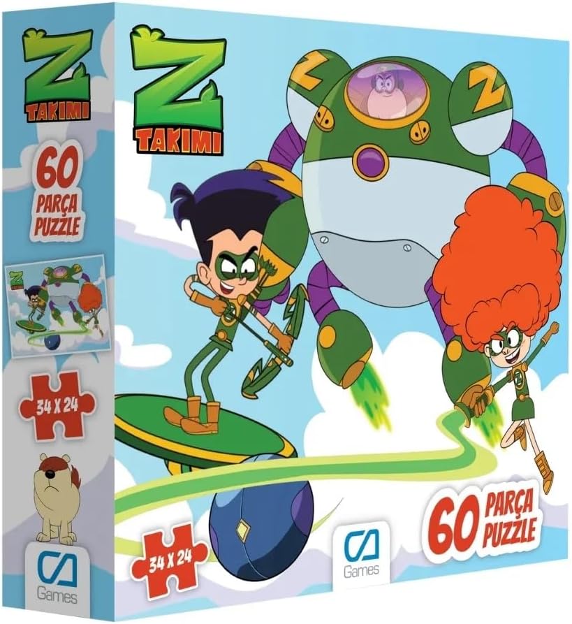 Alternative view of Z-Takımı  60 Parça 34x24cm Çocuk Puzzle Yapboz Serisi