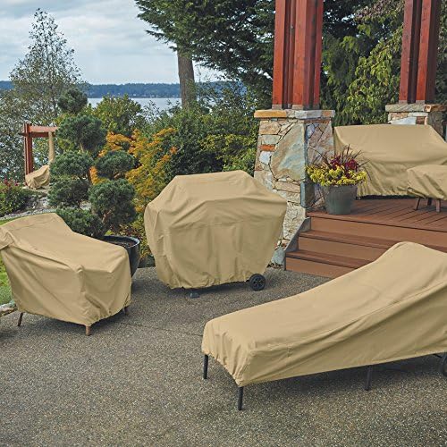 Classic Accessories Terrazzo Suya Dayanıklı 11 Metre Veranda Şemsiyesi Kılıfı, Veranda Mobilyası Kılıfları