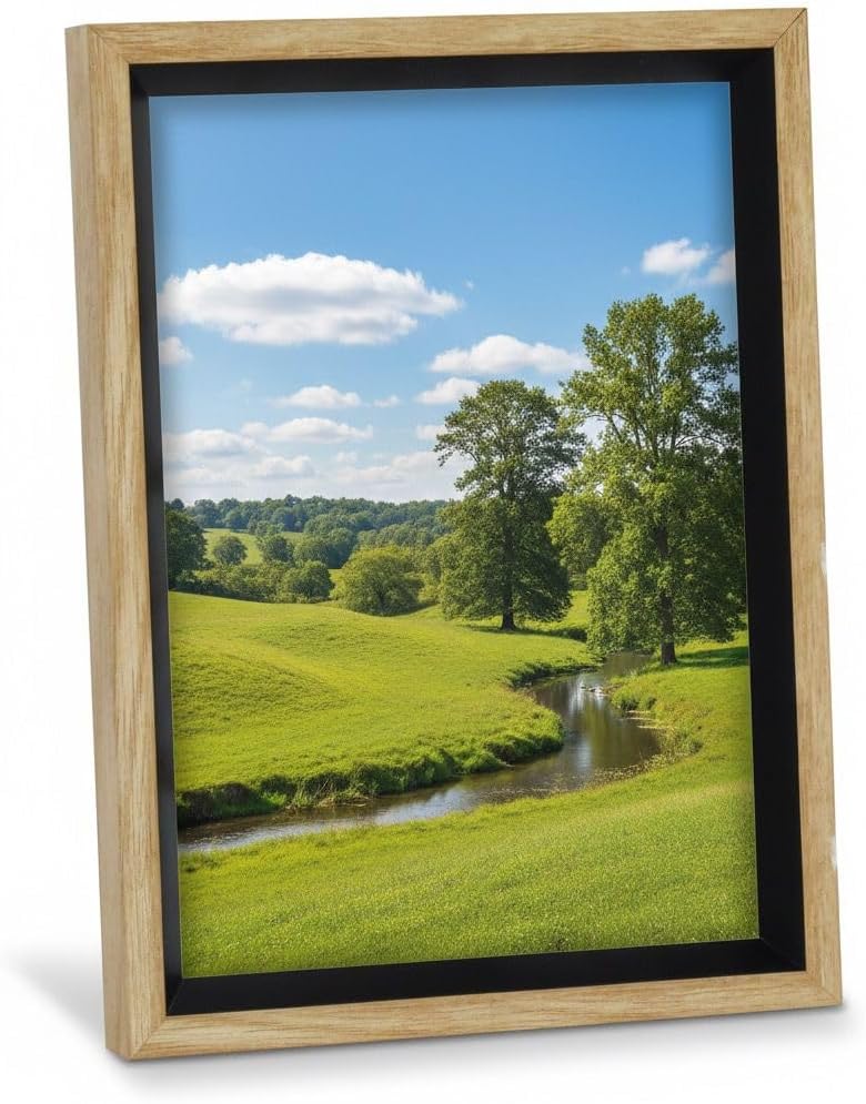 Premium Serisi 15 * 20 CM Ahşap Resim Çerçevesi Kahverengi