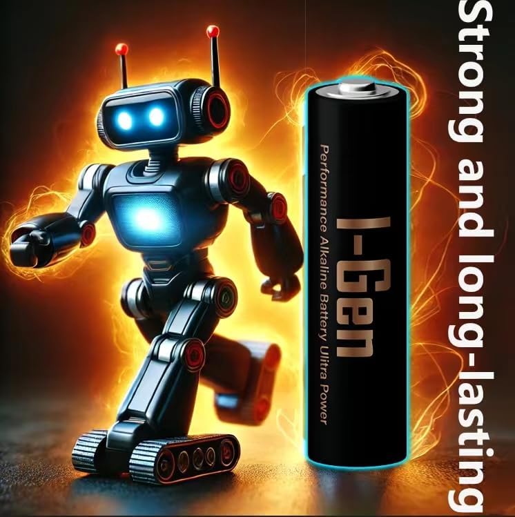 I-Gen A175 Ultra Alkalin 24'lü Paket LR03 1.5V AAA İnce Kalem Pil + 24'lü Paket LR6 1.5V AA Kalem Pil - Görsel 3
