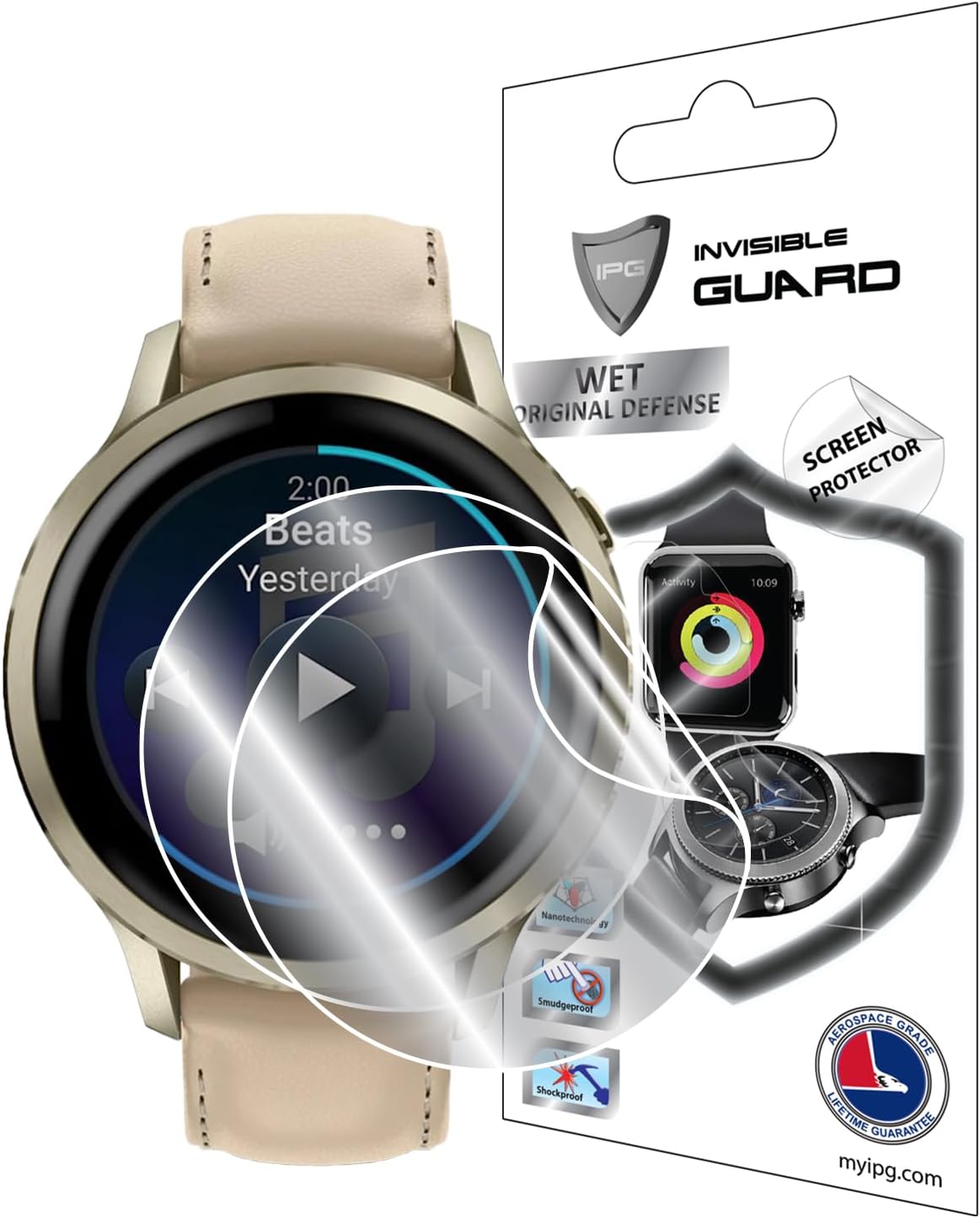 Garmin Venu® 4 (41mm) Akıllı Saat ile uyumlu IPG HydroGel Ekran Koruyucu (2 Adet)