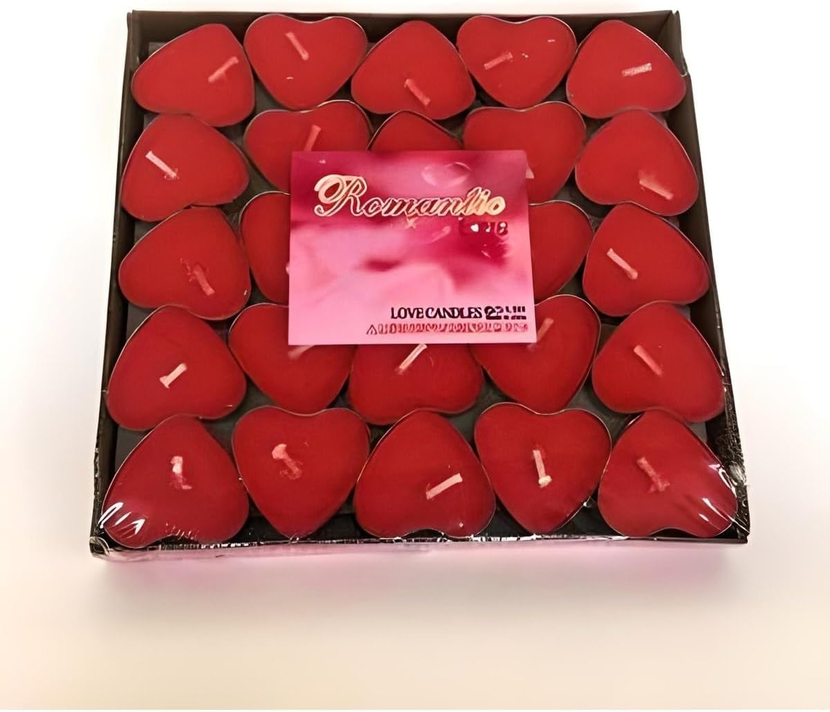 Alternative view of 50'Li Kalp Kırmızı Tealight Mum