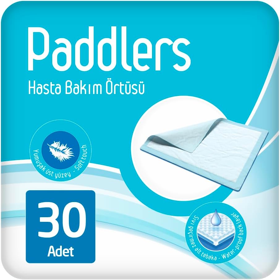 Alternative view of Paddlers Hasta Bakım Yatak Koruyucu Örtü 60x90 cm 30 Adet – Sıvı Geçirmez, Emici