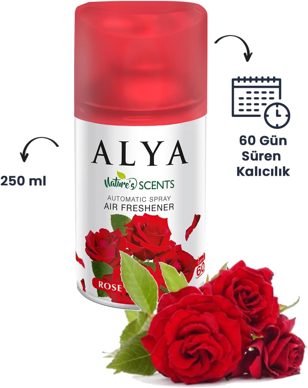 Rose- Gül Oda Kokusu Yedek Makine Spreyi 250 ml