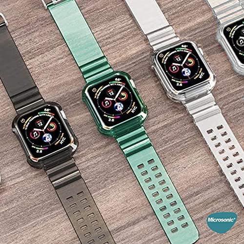 Alternative view of Apple Watch Series 3 38mm için Kordon Transparent Clear Band Siyah