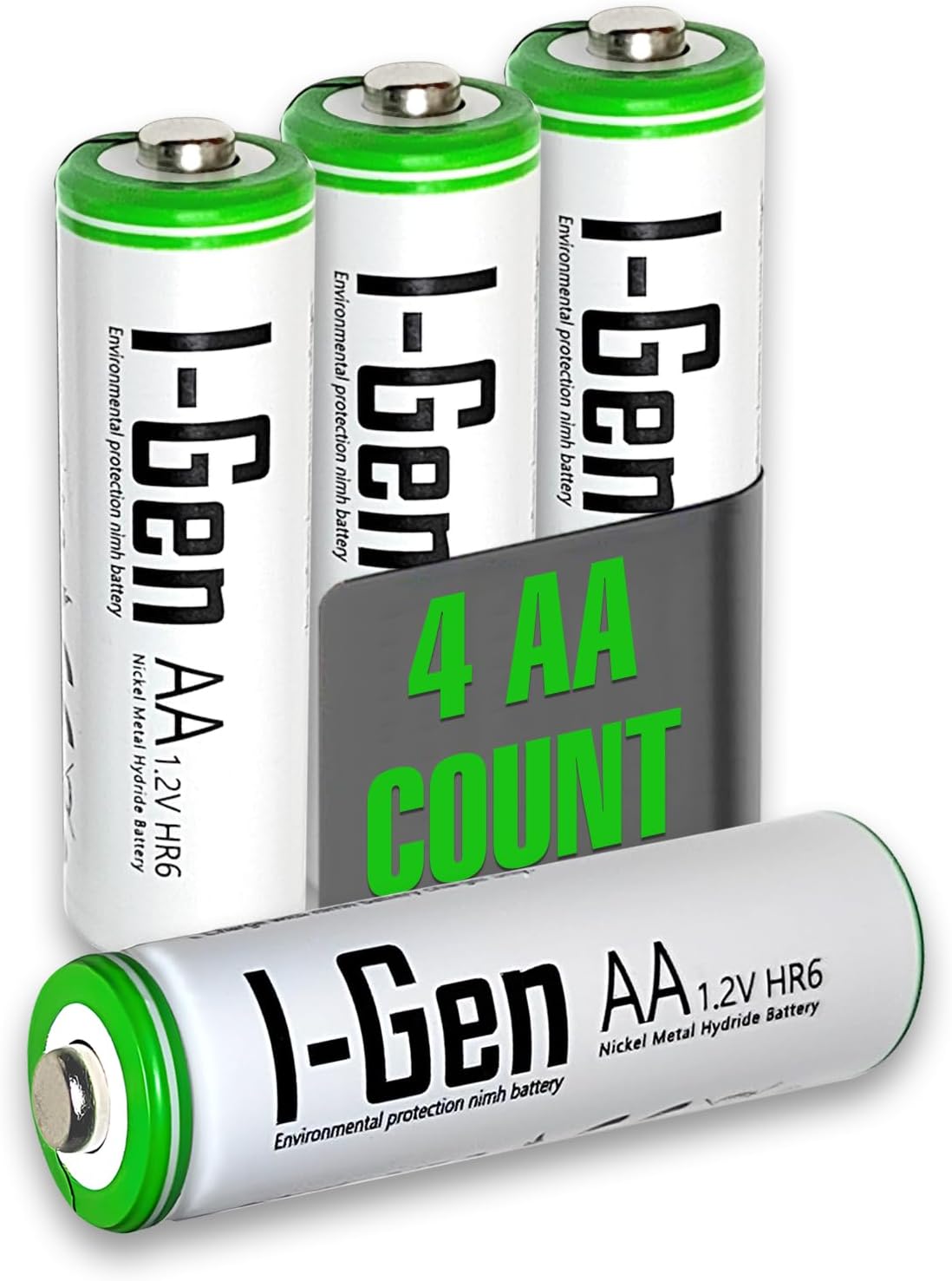 Alternative view of I-Gen B163 4 Adet AA 1100 mAh Şarj Edilebilir Kalem Pil 1.2V Ni-MH Solar Aydınlatma Uyumlu
