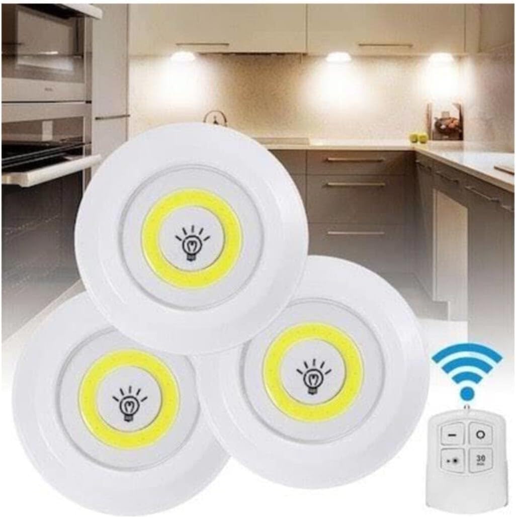 Alternative view of Uzaktan Kumandalı Kablosuz 3'lü Led Spot Lambalar