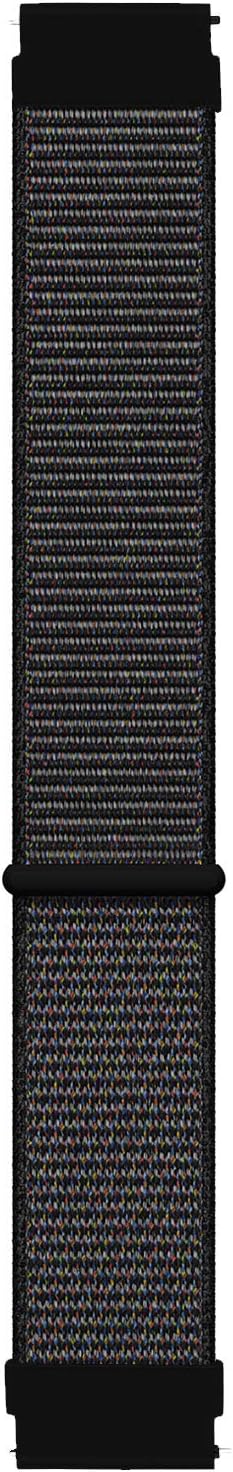 Galaxy Watch 4 Classic 46mm için Hasırlı Kordon Woven Sport Loop Siyah - Görsel 3