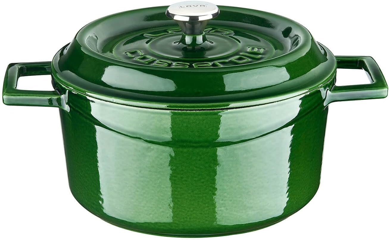 Alternative view of Premium Serisi - Döküm Yuvarlak Tencere, 20 cm, Majolik Yeşil