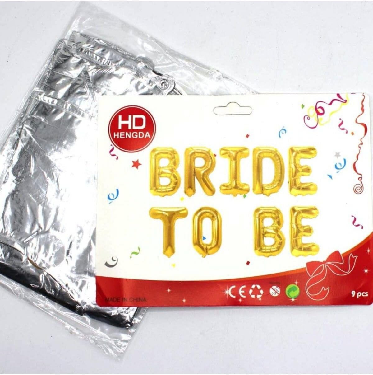 Alternative view of bidoluhobi Folyo Balon Bride To Be Gümüş Renk Çok Renkli