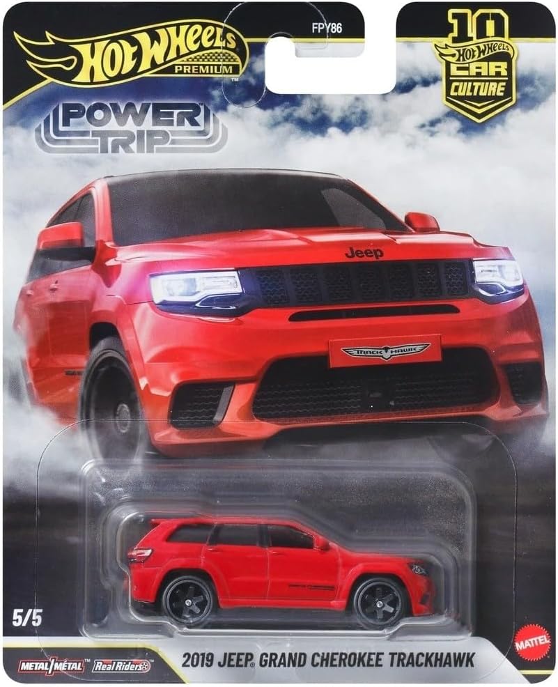 Premium Araba Kültürü Jeep Grand Cherokee Trackhawk SUV Spor Araba 1:64 Ölçekli Metal Koleksiyon Oyuncak Araba 3 Yaş ve Üzeri için
