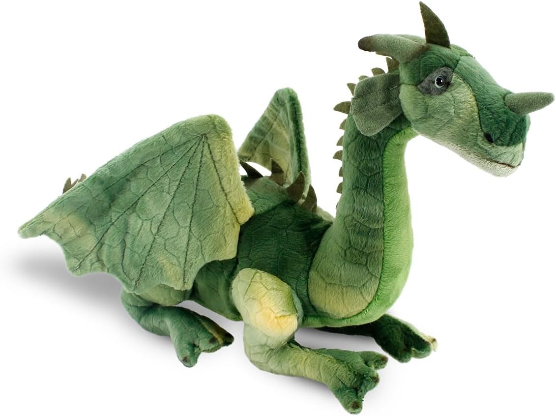 Animals Of The World Ejderha Peluş Oyuncak, Yeşil, 36cm - Görsel 3