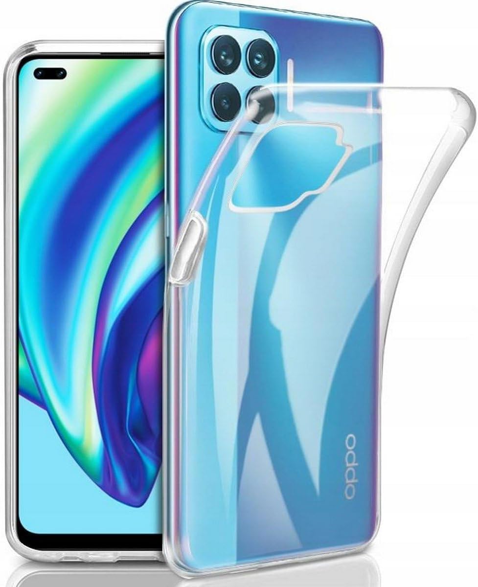 ile uyumlu Şeffaf Clear Silikon Yüksek Kalite Darbeye Dayanıklı Şık Telefon Kılıfı (Oppo Reno 4 Lite) - Görsel 3