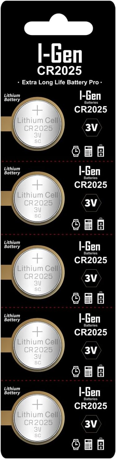 I-Gen CR2025 Pil 5'li Paket Lityum Düğme Pil 3V 2025