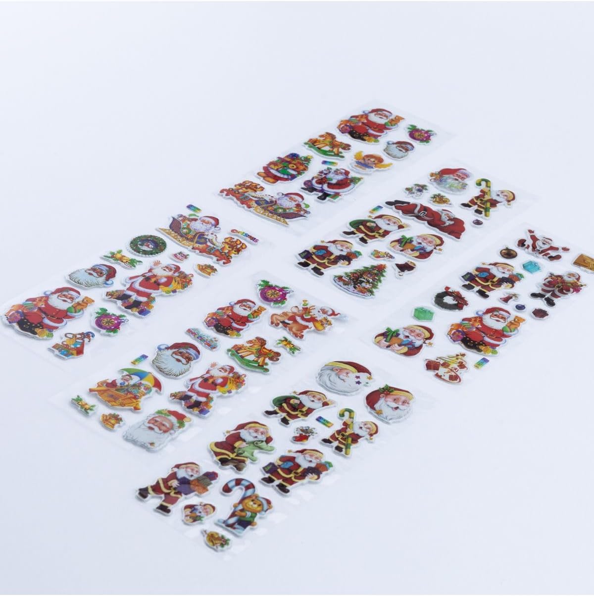 Alternative view of 6 Adet Noel Babalı Kabartmalı Yılbaşı Sticker Seti Karışık
