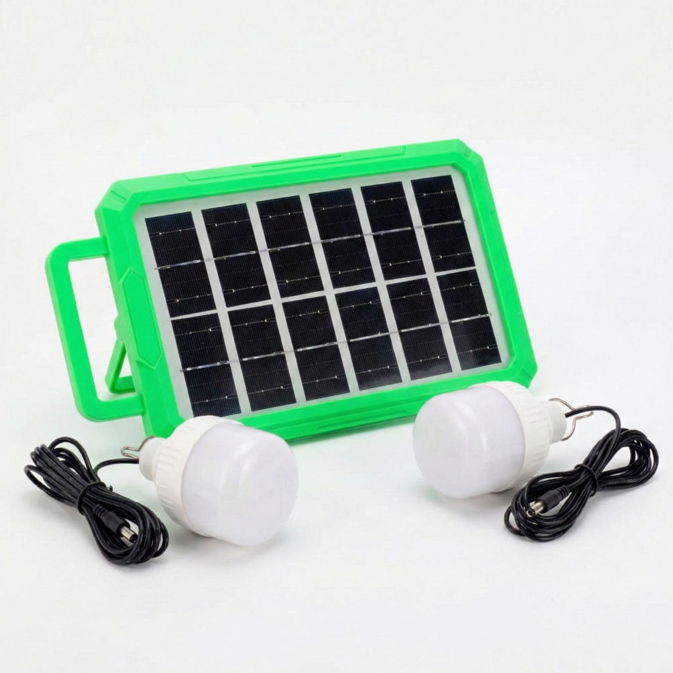Alternative view of 2 Ampullü Solar Panelli Powerbank Özellikli Kamp Işığı Seti – Güneş Enerjili LED Kamp Aydınlatma Sistemi, Taşınabilir Şarjlı Çadır Lambası, Outdoor Acil Durum Işığı