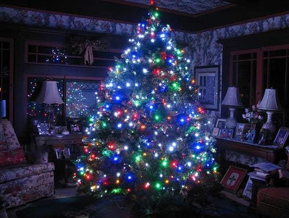 Alternative view of 30 Metre Fişli RGB Led Işık Noel Yılbaşı Ağacı Işığı Led Ampül Çam Ağacı Balkon Merdiven Salon Yada Oda Süslemelerinde Kullanıma Uygun 220v Prizden Enerjisini Alır