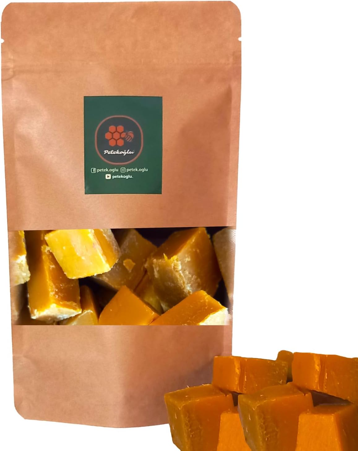 Saf Balmumu 100 g – Doğal Katkısız Kesme Balmumu – Kozmetik, Mum, Krem Yapımı için Raw Beeswax