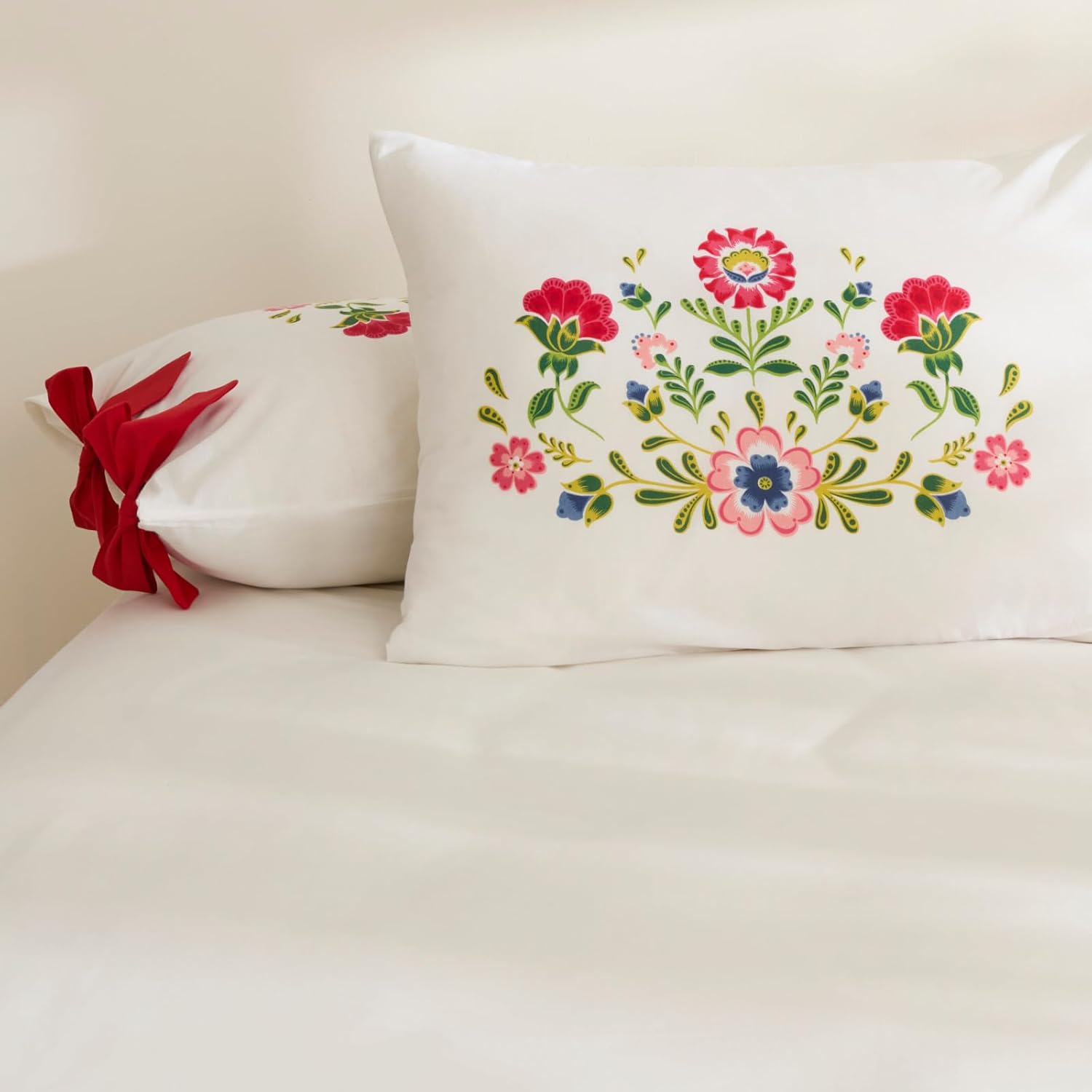 Home Elsa%100 Pamuk 2'li Yastık Kılıfı Pudra