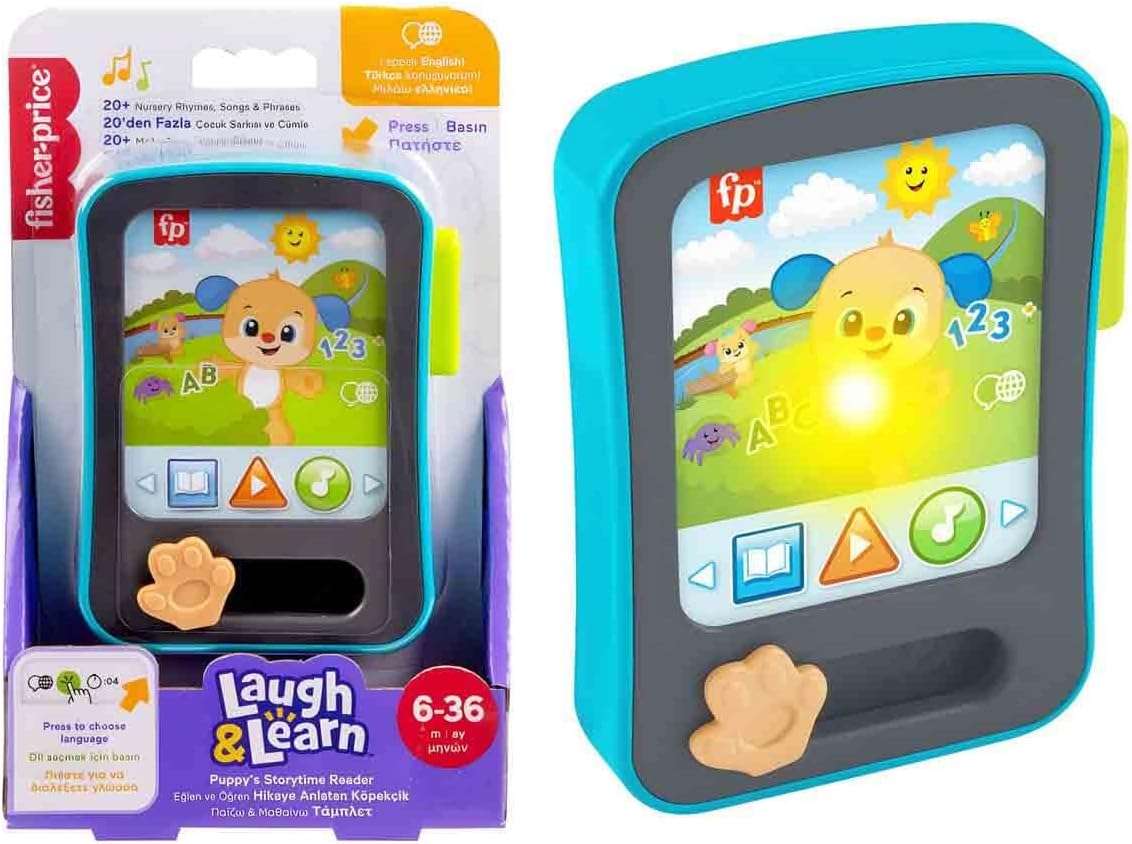 Alternative view of Birden fazla dil desteğiyle 6 ay ve üzeri bebekler için müzikli ve ışıklı  Eğlen ve Öğren Hikaye Anlatan Köpekçik oyuncak tablet, JGX02