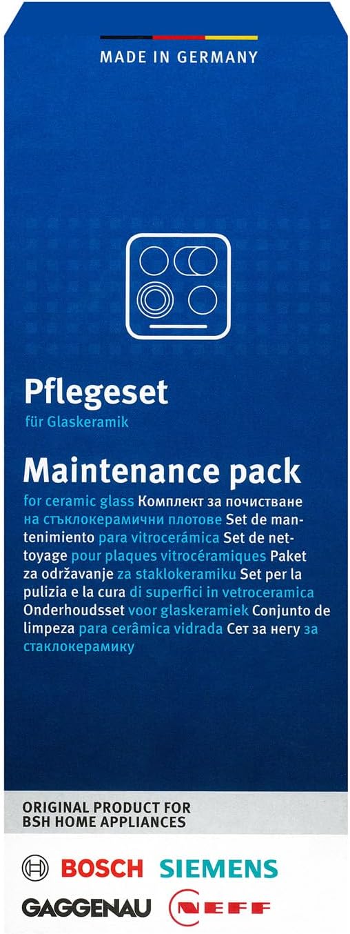 Alternative view of /Siemens 6900311502 Cam Seramik Ocaklar için Bakım Seti, 1 x 250 ml Cam Seramik Temizleyici, Metal Kazıyıcı ve Temizleme Bezinden Oluşur, Orijinal No.: 311502