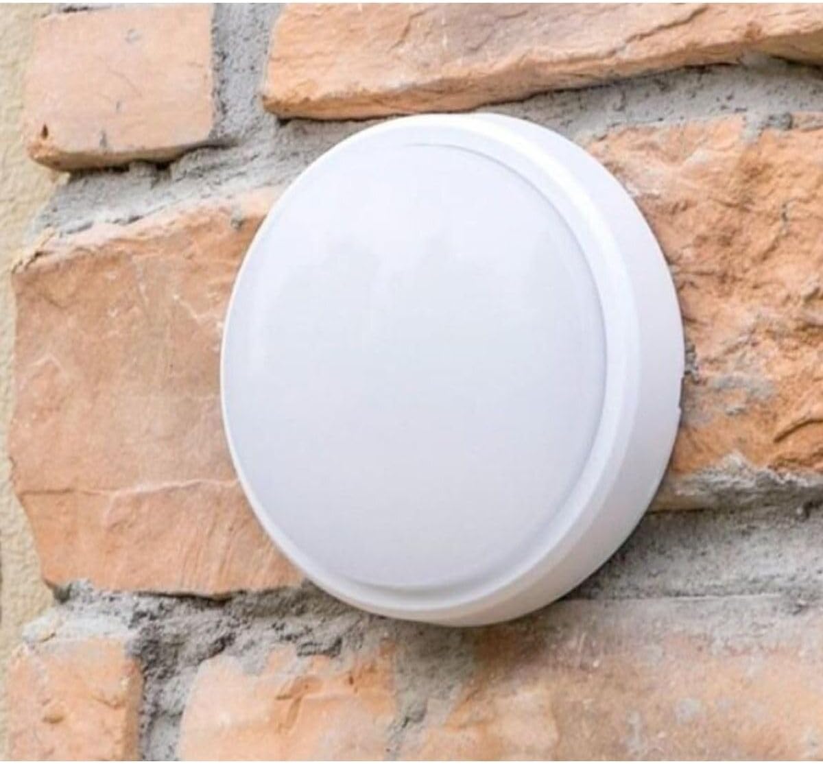 Banyo Tavan Lambası Artos 20w Yuvarlak Beyaz Balkon Lambası 6400k Beyaz Led Işık Teras Duvar Lambası (Beyaz)