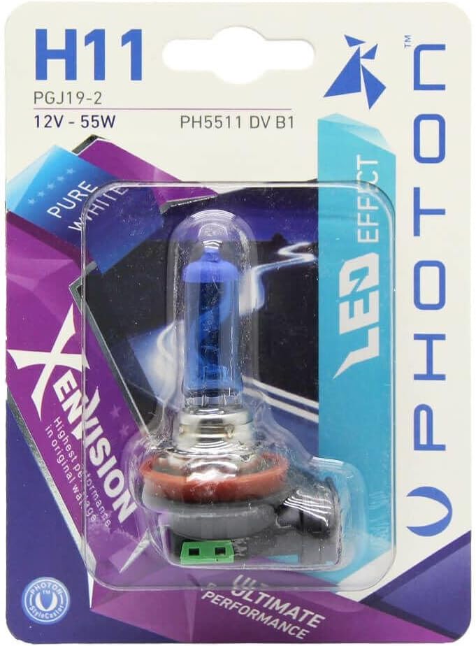 Alternative view of Ampul H11 12V 55W Xen Vision (Tekli Blister) (Beyaz Işık) 6000K PHT PH5511 DV B1