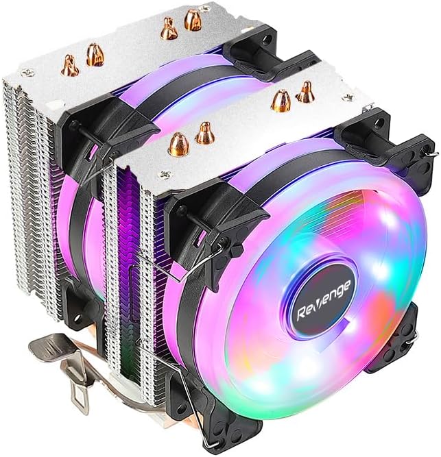 Cold Frost Rainbow Fanlı Intel AMD Uyumlu Bakır Borulu CPU Soğutucu İşlemci Fanı (Cold Frost 602) - Görsel 3