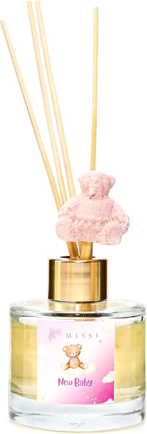 Alternative view of 100 ml Pembe Ayıcık Seramik Taş Bambu Çubuklu New Baby Oda Kokusu
